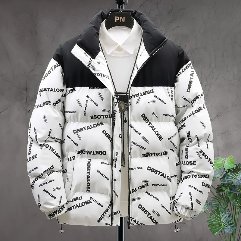

Men's autumn and winter trench coat Thick warm jacket Men's fashion outdoor coat Stand collar coat men's classic casual jacket