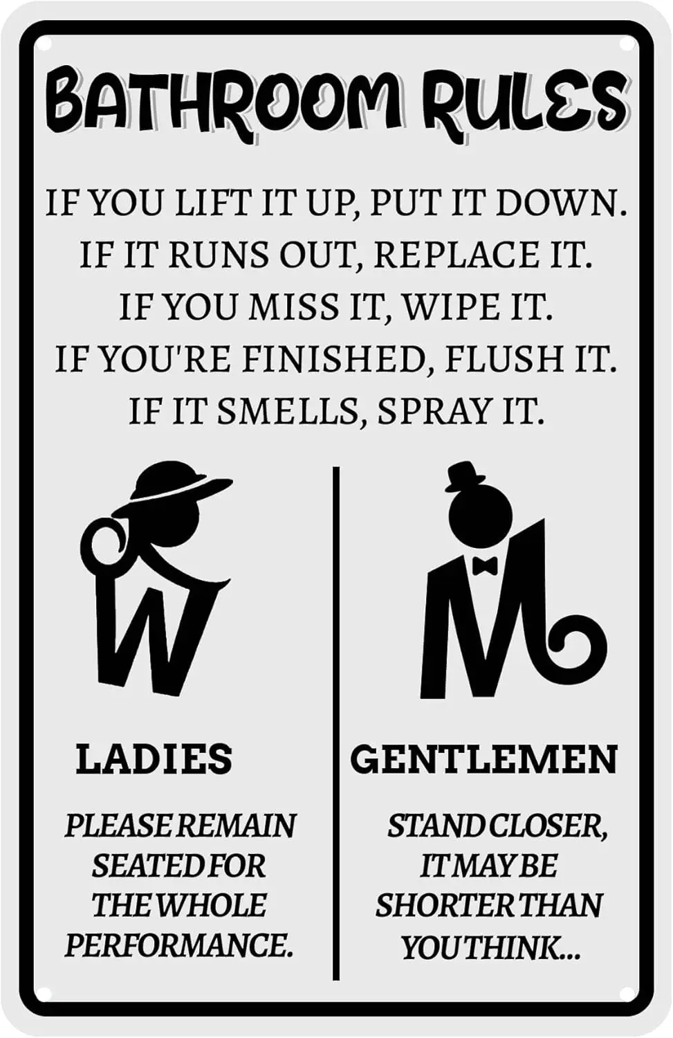 

Настенный декор в ванную комнату для мужчин и женщин, стиль ретро, металлический жестяной знак, винтажный металлический знак для мужчин и женщин