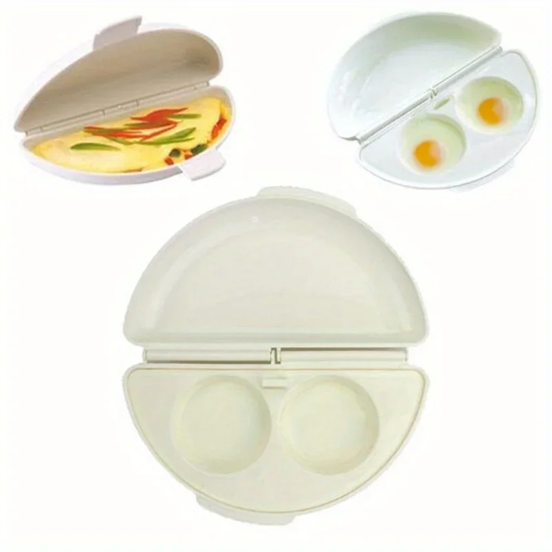 Description Picture 5 of itemMulti-use Microwave Omelette Egg Maker Tray Non-toxic Eggs Steamer Box Silicone Egg Cooker Egg Poacher Kitchen Cooking Tools