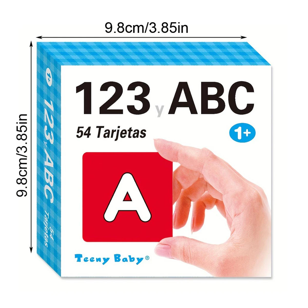 어린이를위한 54 개의 스페인어 학습 카드 1 상자 단어 문자 숫자 동물 학습 카드 어린이를위한 조기 학습 카드 선물