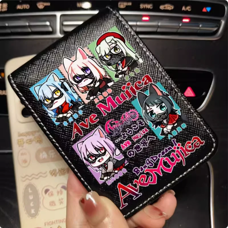 BanG Dream Ave Mujica Anime Fashion Wallet PU Purse Card Cash Holder Bag Cosplay Gift B1621