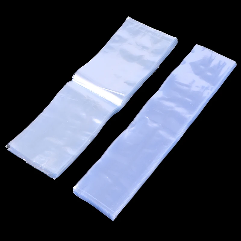 100pcs Remote Control Transparent PVC Heat Shrink Bag Hair Dryer Plastic Sealed Heat Shrink Film Dust Protection Box Household 3