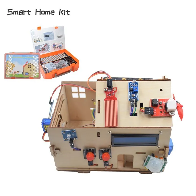 

Smart Home Kit for Arduino Complete Set Of Sample Program Materials STEM With Plus Board Assembly Steps