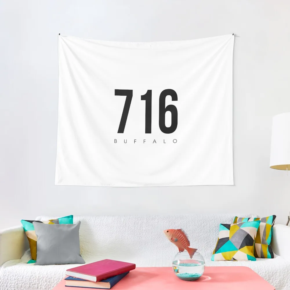 

Buffalo, NY - 716 Area Code Tapestry Funny Decorative Wall Mural Tapestry
