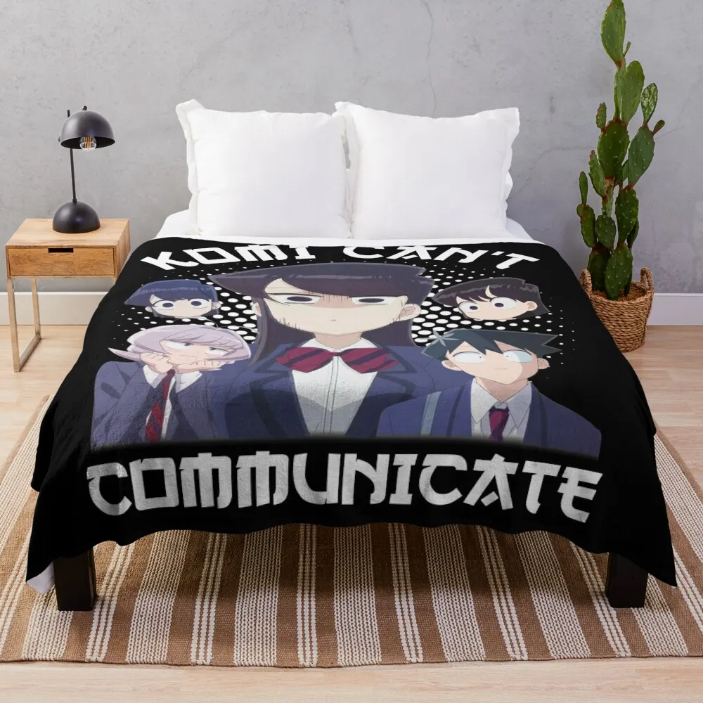 

Komi Can't Communicate - komi san Throw Blanket Luxury St Decorative Sofa Sofas Luxury Brand Blankets