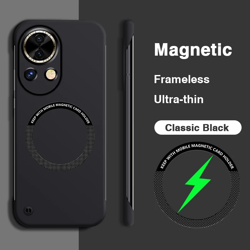Sleek Magnetic Frameless Phone Case - Durable, Minimalist Design
