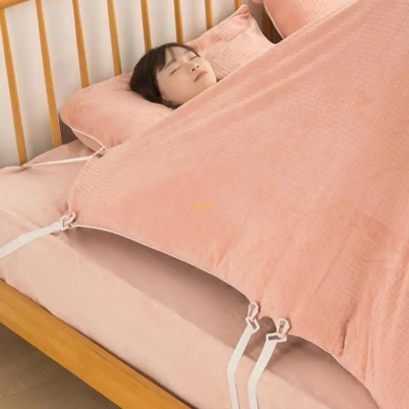 안전하고 단단한 시트 고정을 위한 버클 클립이 있는 조정 가능한 침대 시트 스..