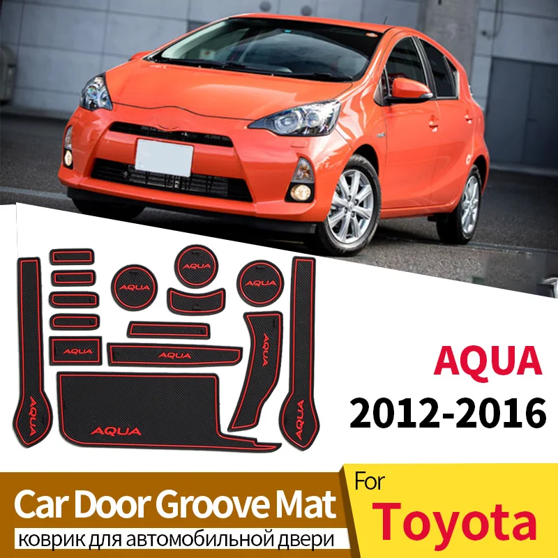 Car-Anti-Slip-Door-Slot-Gasket-For-Toyota-AQUA-2012-2016-Silicone ...