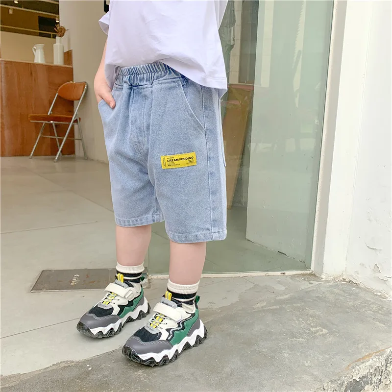 Kids Shorts IENENS Kids Boys Beach Shorts Jeans Children Clothes Pants Denim Clothing Bermuda Infant Toddler Baby Boy Casual Trousers