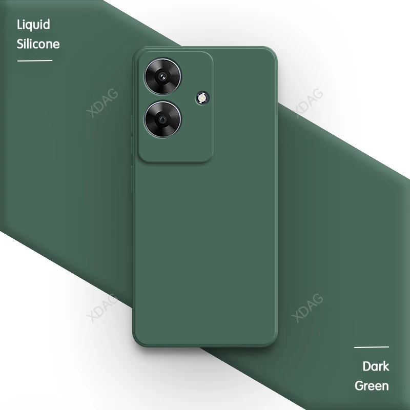 Soft Silicone Solid Color Phone Case - Basic Original Back Cover