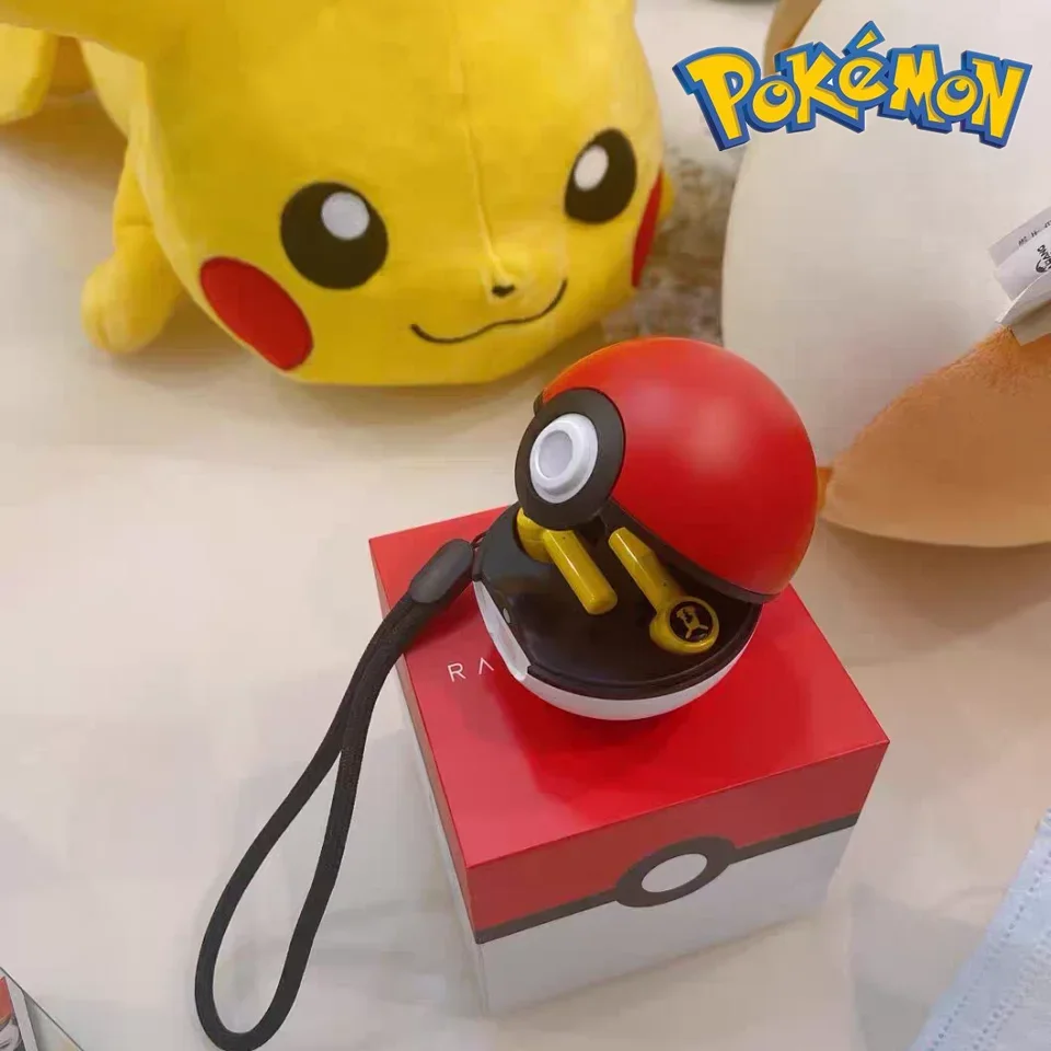 

Спортивные наушники Pokemon Pikachu, беспроводные Bluetooth наушники с шумоподавлением, микрофон с сенсорным управлением, универсальный подарок,