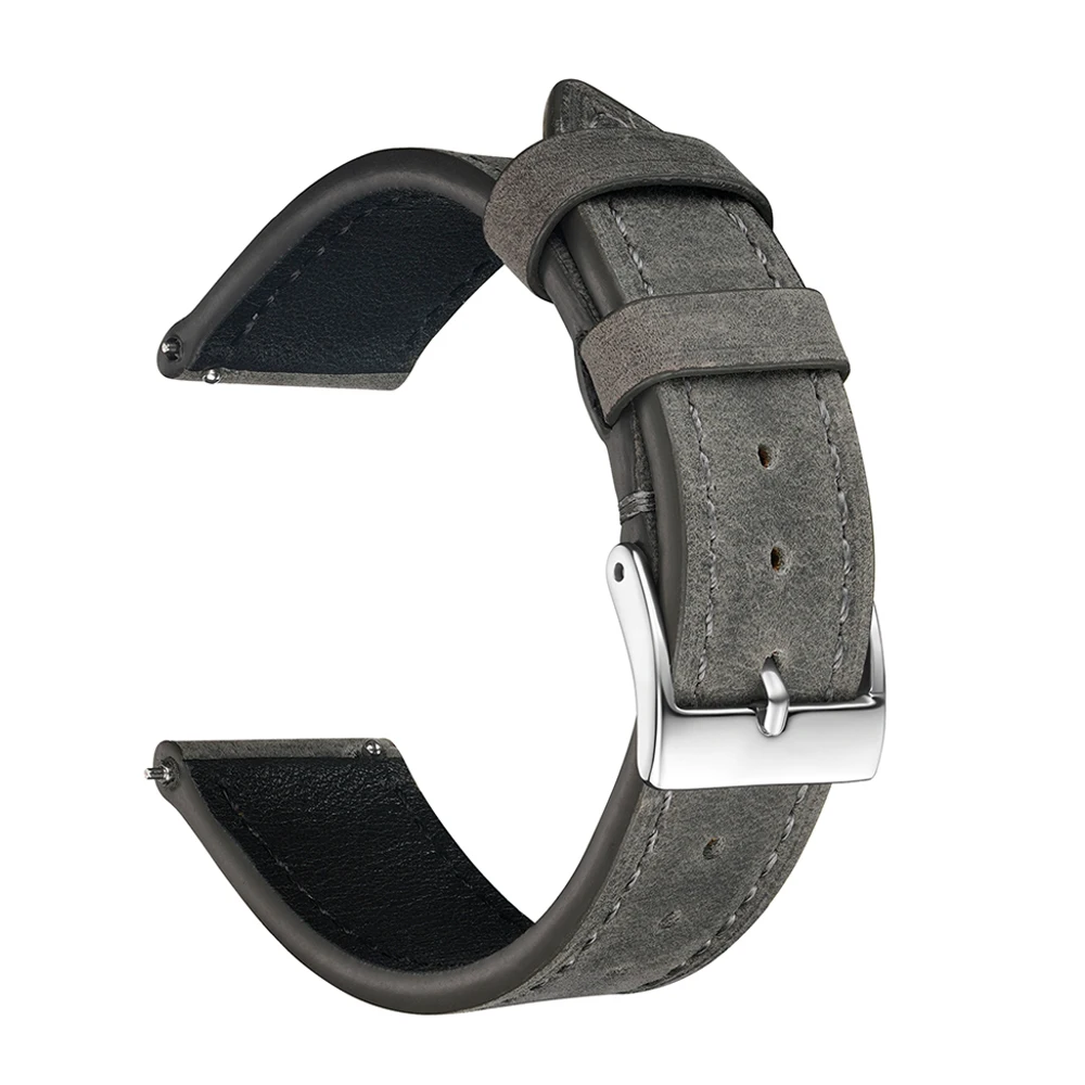 Vintage Leather Wrist Strap - Premium Crazy Horse Cowhide, Quick Release Design