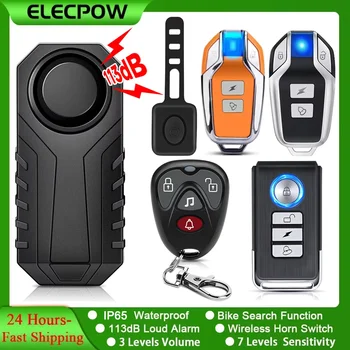 Alarma de bicicleta, moto impermeable 113dB Detector de vibración alarma * COMPRA INTERNACIONAL* 1 Alarma de bicicleta, moto impermeable 113dB Detector de vibración alarma * COMPRA INTERNACIONAL* 1