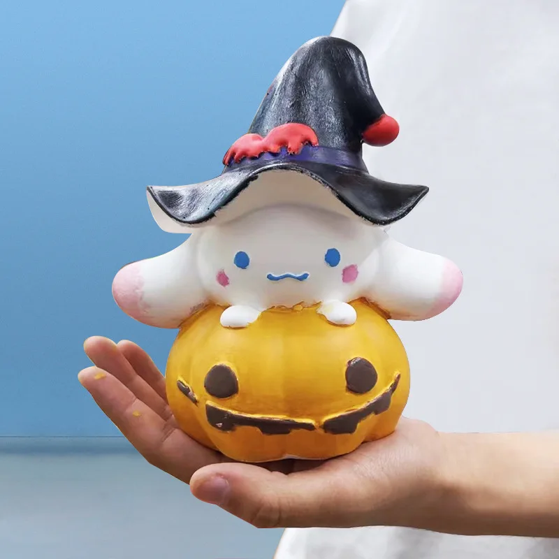 

Kawaii Cartoon Sanrio Vinyl Doll Money Box Cinnamoroll Accessories Cute Anime Handmade Diy Coloring Toys for Girl Halloween Gift