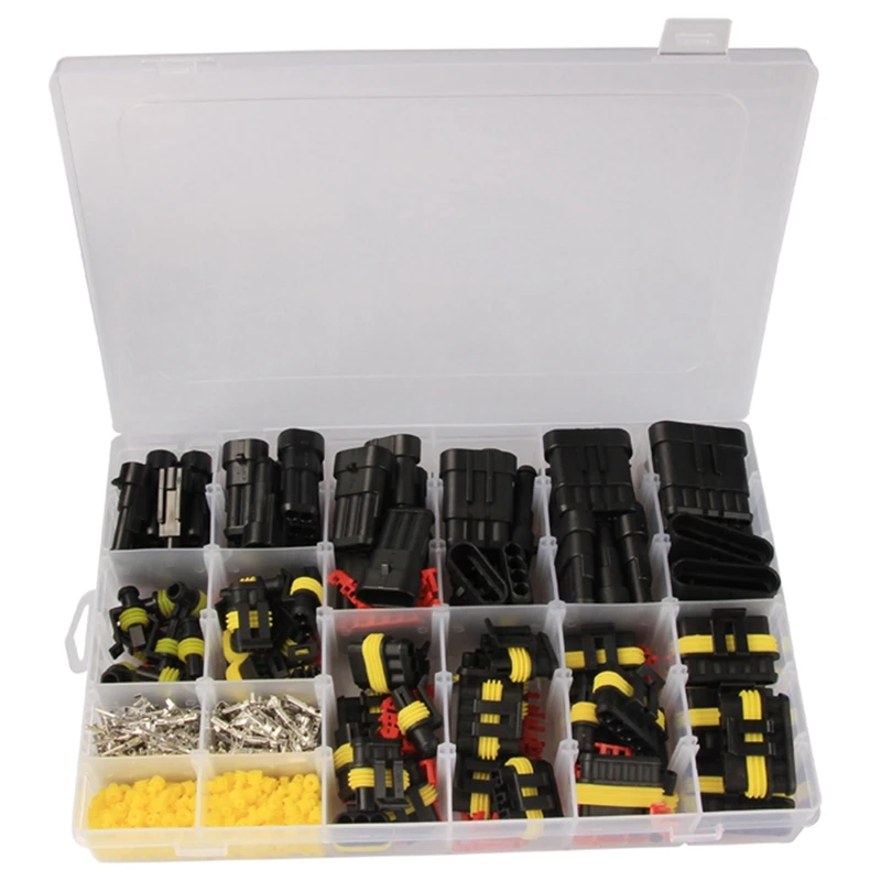 

708 шт., автомобильные водонепроницаемые коннекторы для ксеноновых ламп, 1/2/3/4/5/6 контактов