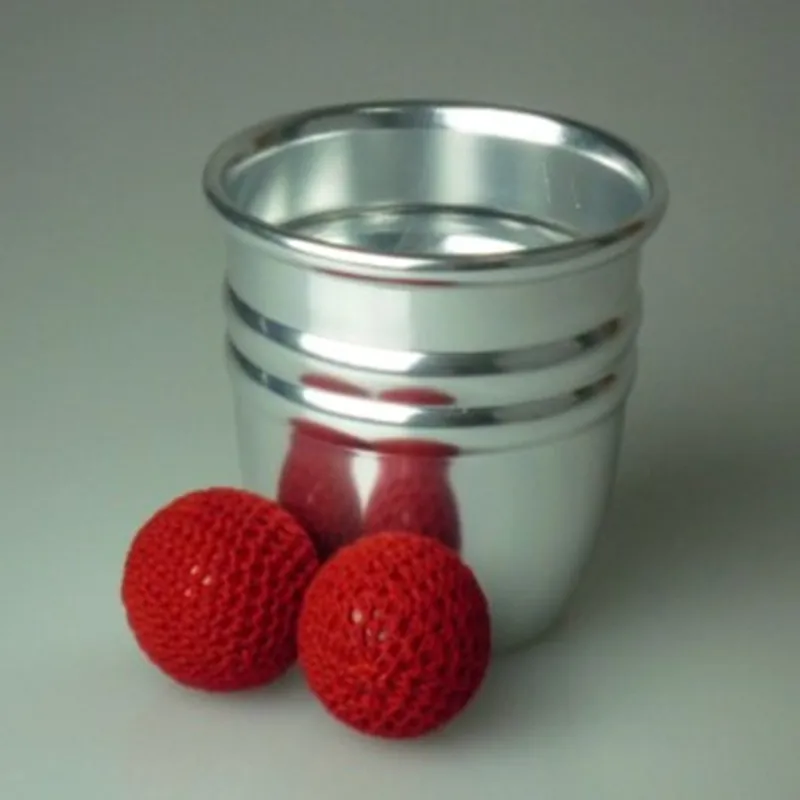 

Aluminum Chop Cup - Silver,Classic Line Magnetic Cup Magic Tricks Magic Props Magic Toys Middle Size Close up Magia Gimmick