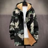 Men Cardigans Coats Woods Loong Art Skull Graphics Printed Plush Thick Winter Jackets Fashionable Streetwear Unisex Clothing 2