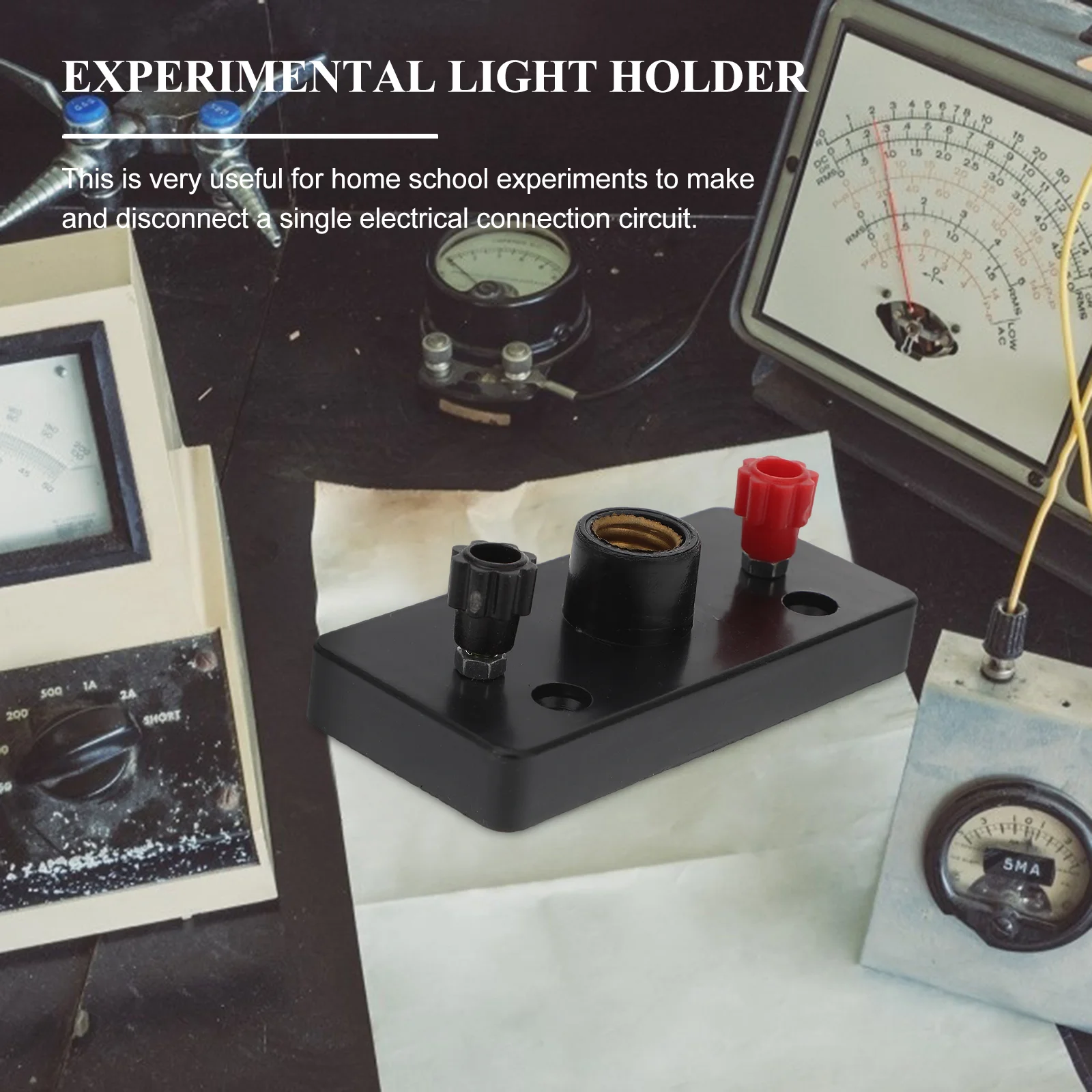 Lamp Holder Physics Laboratory Equipment Plastic Base Experimental Light Holder Electricity Teaching Aids Educational 10 Pcs
