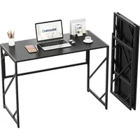 Folding Desk Writing Computer Desk for Home Office, No-Assembly Study Office Desk Foldable Table 1