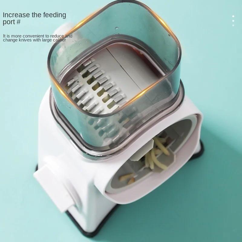 

New Multi-functional Vegetable Cutter Small Home Kitchen Hand Crank Rotary Shredder Multifunctional Slicer Carrot Grater Chopper