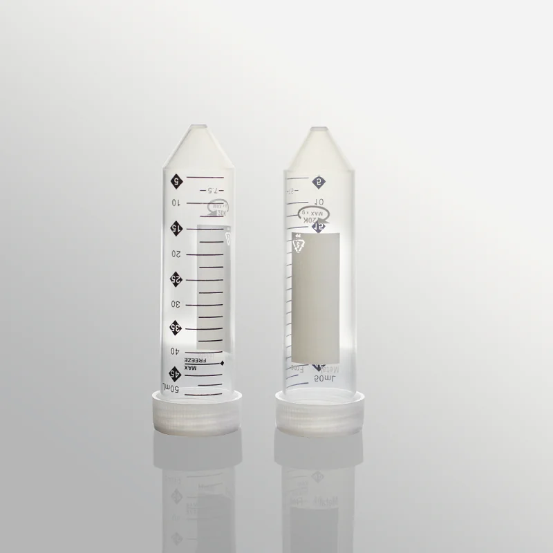 LABSELECT Sterilized centrifuge tube, With plastic rack, 50ml Centrifuge tube, Free of heavy metals, 25 pieces/pack, CT-012-50MF