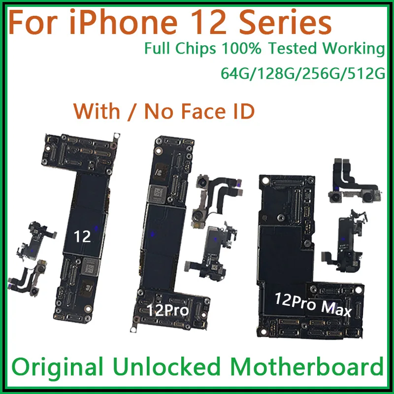 Original-For-iPhone-12-12-pro-12-Pro-MAX-Motherboard-with-Face-ID-Logic