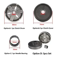 XCAN Clutch Drum+Clutch Cover+Needle Bearing For 4500 5200 5800 45cc 52cc 58cc Chainsaw Replacement Parts 2