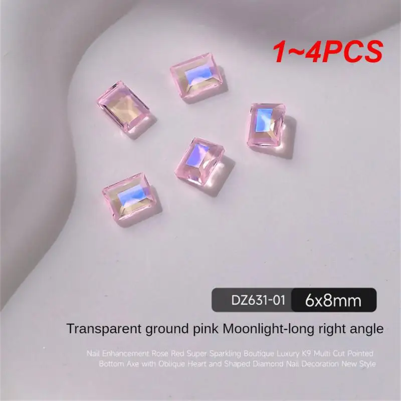 

Аксессуары для ногтей, блестящие прозрачные украшения для ногтей, 1-4 шт.