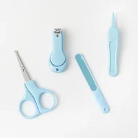 4pcs/set Baby Nail Clipper Set Children Kids Nail Cutter Scissors Files Small Nail Trimmer Baby Nails Care Tools Baby Care Items 2