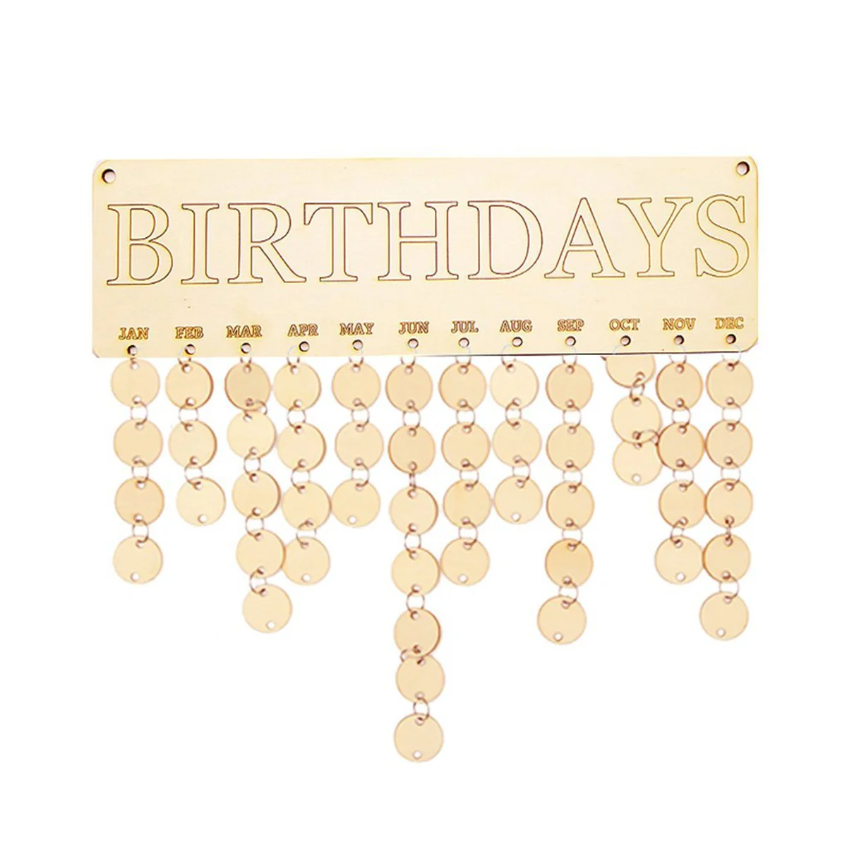 Calendar Birthday Wooden Family Reminder Board Diy Sign Plaque Wall Hanging desk calendar,wall calendar