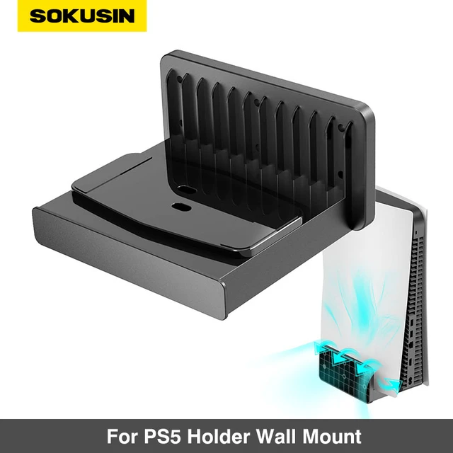 Soporte de pared compatible para Ps5, kit de montaje en pared de