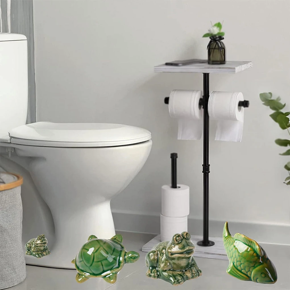 Toilet Floor Bolt Caps Ceramic Sea Turtle Toilet Bolt Caps Cute Bathroom Decor Replacement Parts Gadgets Accessories