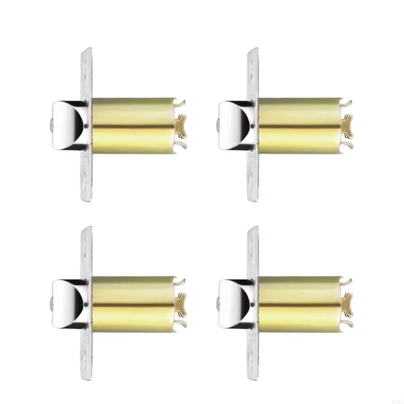 94PC 4Pcs Lock Body Tongue Round Door Handle Knobs Lock Cores Locking Tongue Hardware