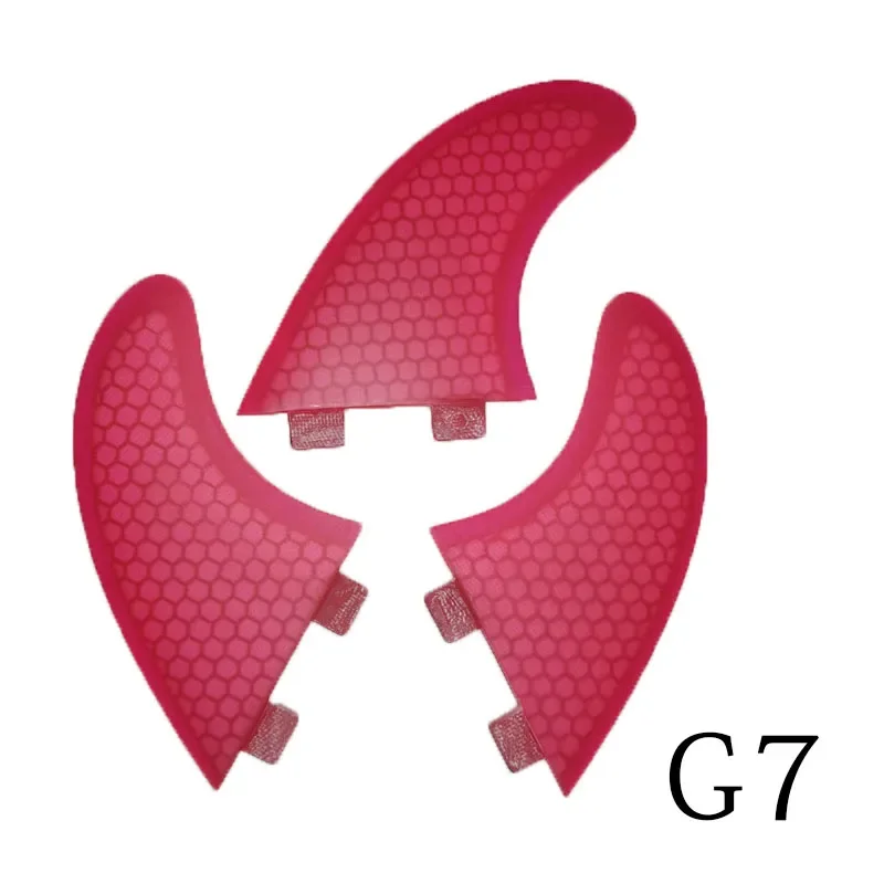 BiLong FCS FINS Surfboard Fins Tri Fin A Set G7 Size Quillas Surf Fin Fiberglass Performance Core with Carbon M Size Wakeboard