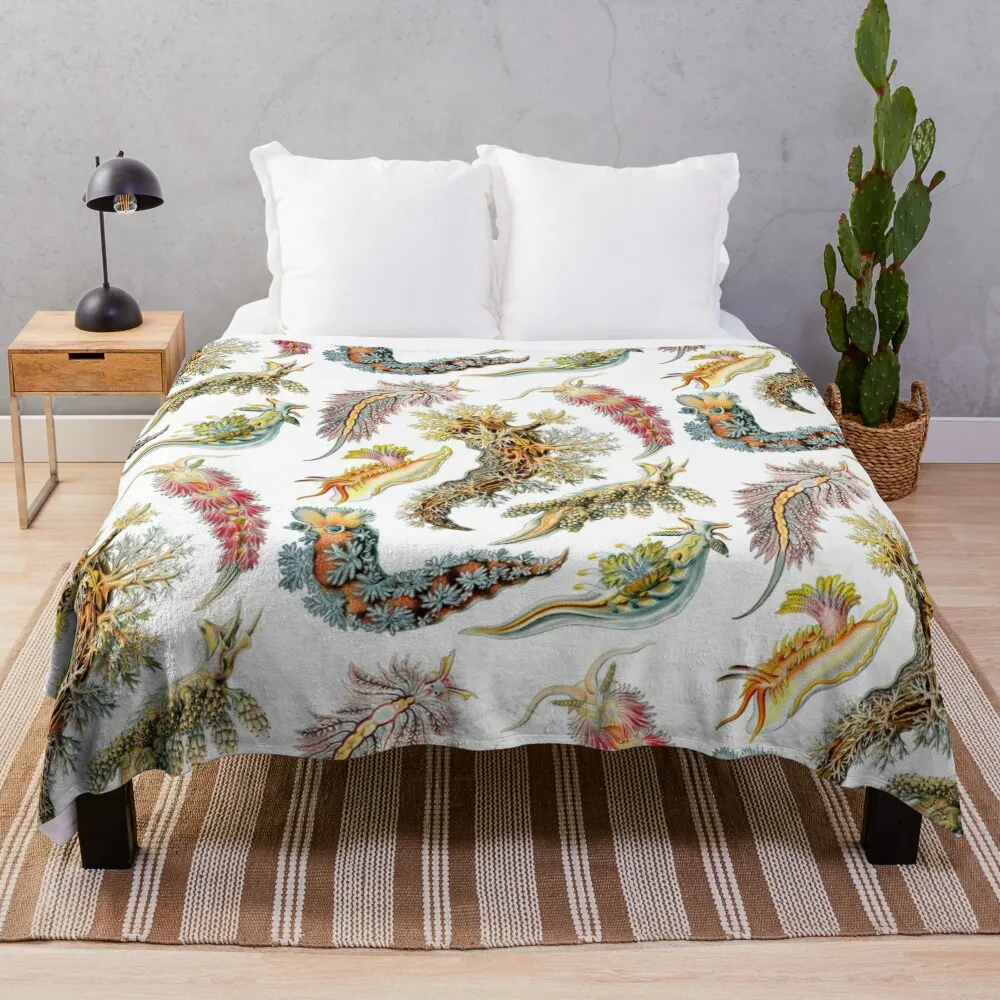 

Ernst Haeckel - Nudibranchia (Snails) Throw Blanket Luxury Throw Blanket cosplay anime Warm Blanket