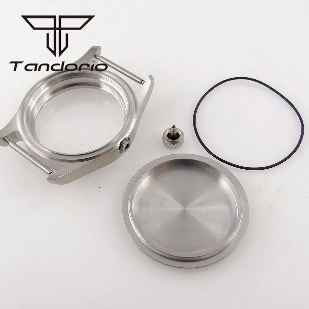 36mm Stainless Steel Brushed 200m Dive Pilot Watch Case Fit NH34 NH35 NH36 ETA2824 PT5000 Movement Sapphire Glass Screw Crown