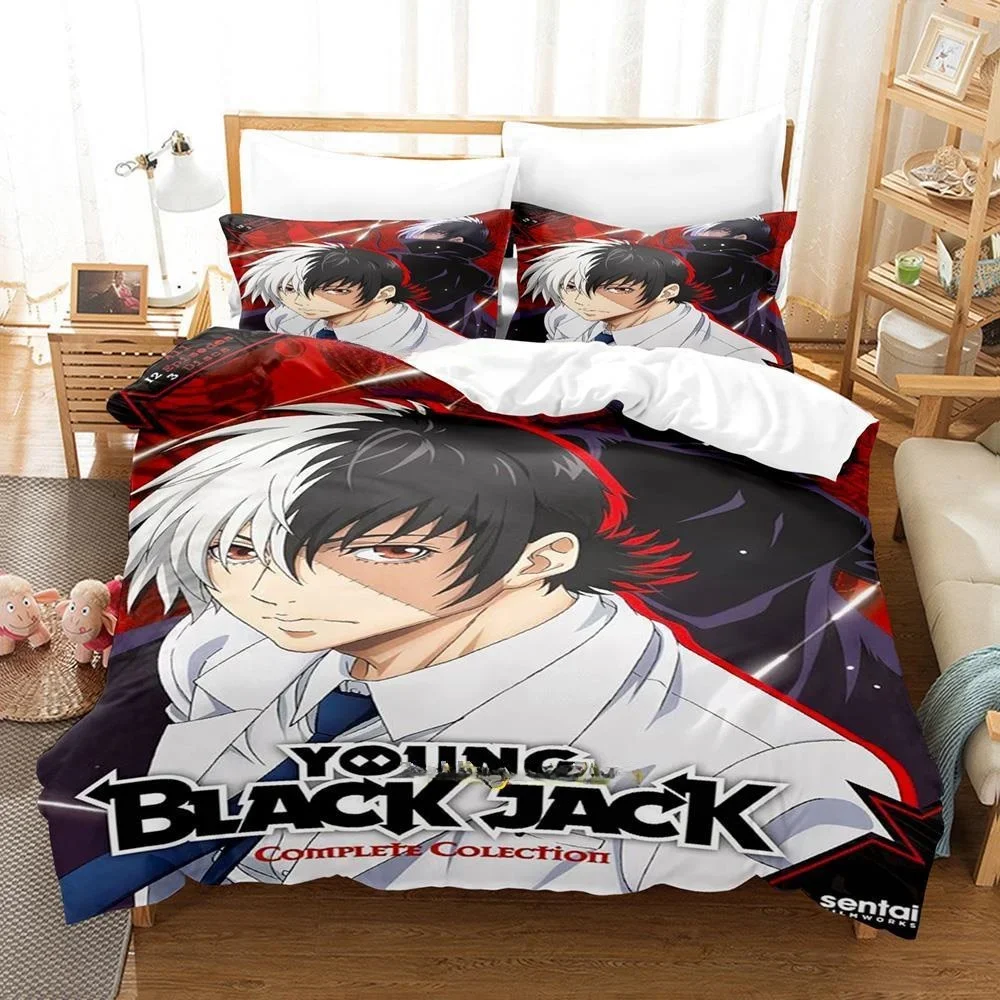 New Anime Young Black Jack Bedding Set Single Twin Full Queen King Size Bed Set Adult Kid Bedroom Duvet Cover Sets Home Textile