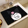 Cartoon K-KuromiS Coffee Tablewear Drain Pad Bathroom Square Absorbing Anti-slip Dry Mat Kitchen Placemat Dishes Cup Pad 3