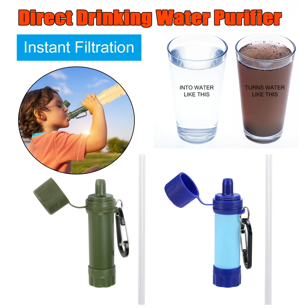 ABS Camping Water Filter Straw Kits Professional Water Purifier Filtration System Outdoor Emergency Survival Tools