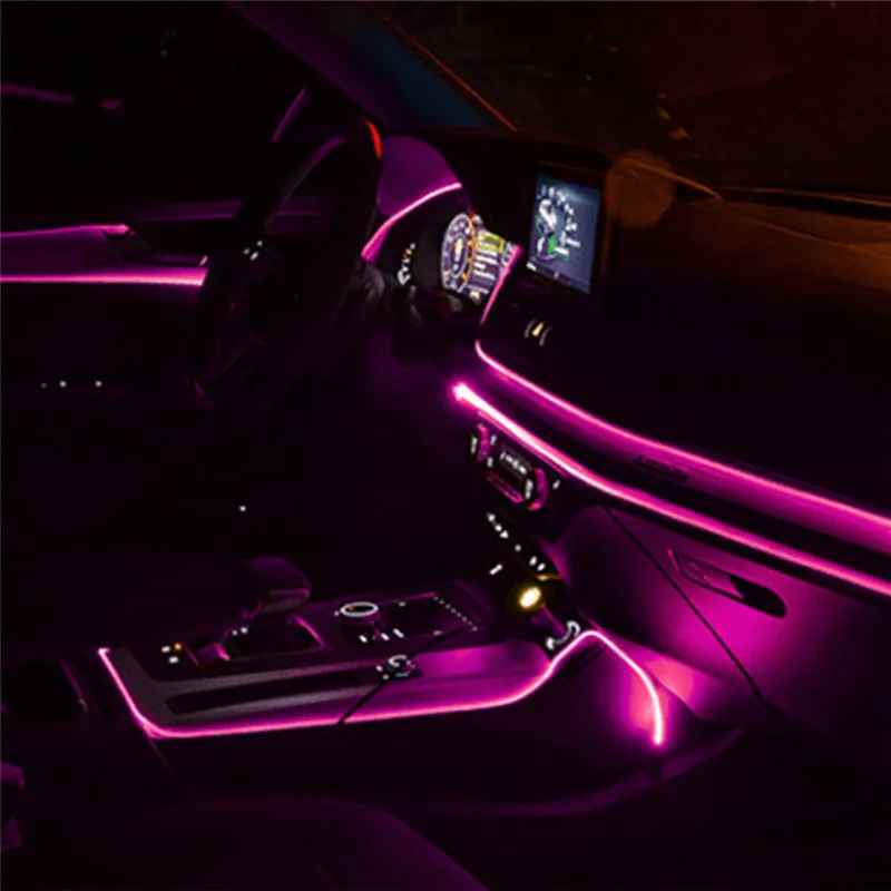 

Car Interior Led Light Stickers Car Styling Atmosphere Lamp For Peugeot 206 307 308 407 208 207 3008 2008 508 408 Accessories