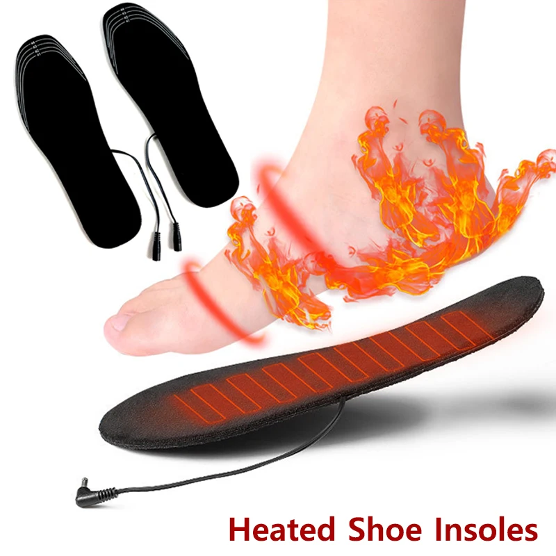 

USB Heated Shoe Insoles Winter Warm Electric Foot Warming Pad Feet Warmer Sock Pad Mat Winter Outdoor Sports Heating Insole Pad