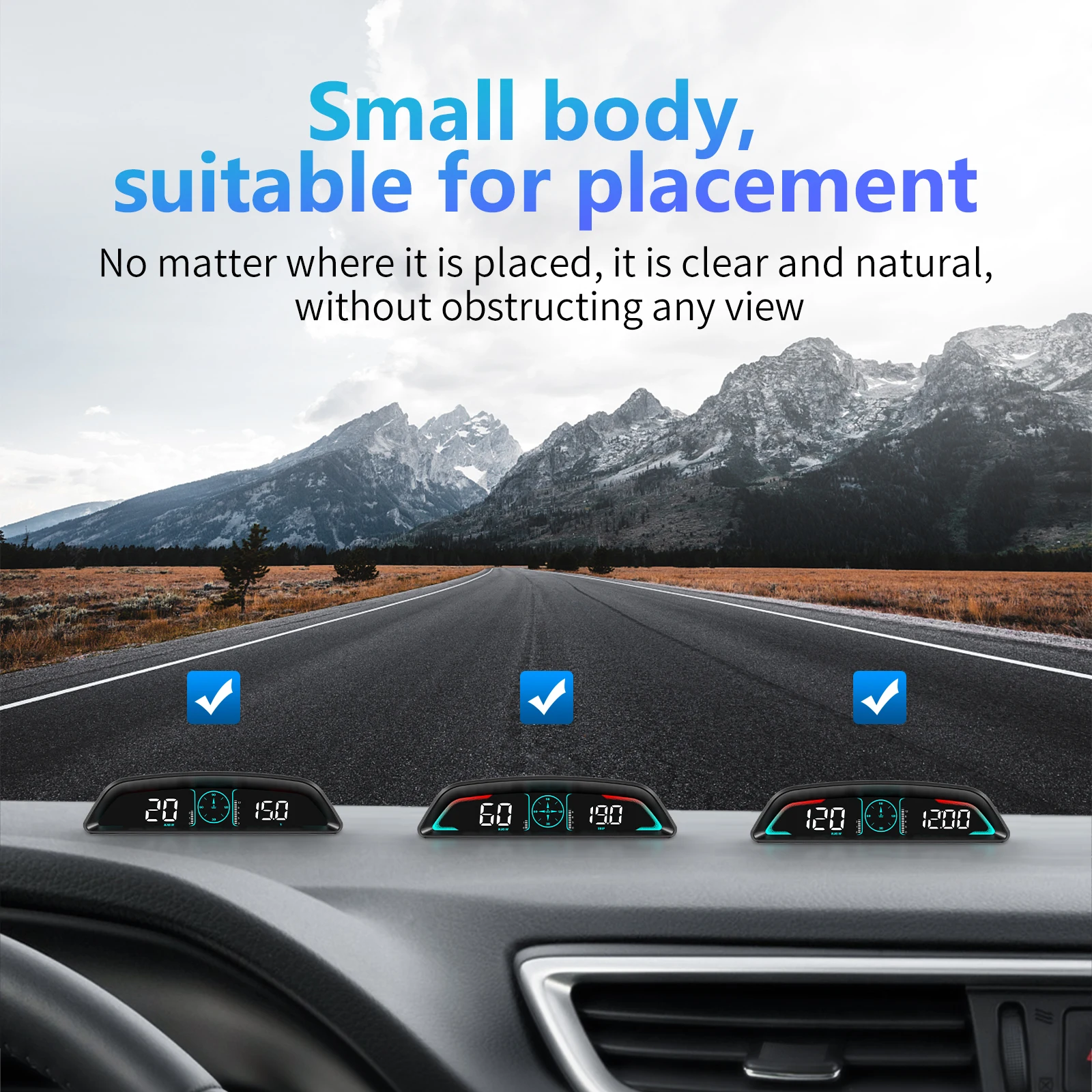 B3 Head Up Display For HUD Speedometer RPM OBD Smart Digital Overspeed Alarm Engine Fault Code Car Navigator Car Safely