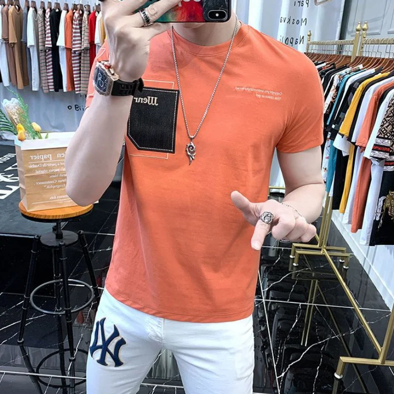 Streetwear Clothes Men's T-shirt Man Tee Shirts Top Short