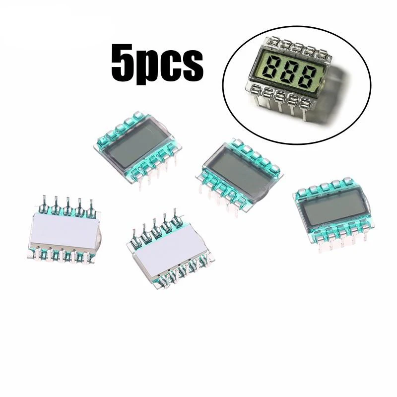 LCD Panel Display 10PIN TN Positive 3-Digits Segment LCD Panel 3.0V Digital Tube Display