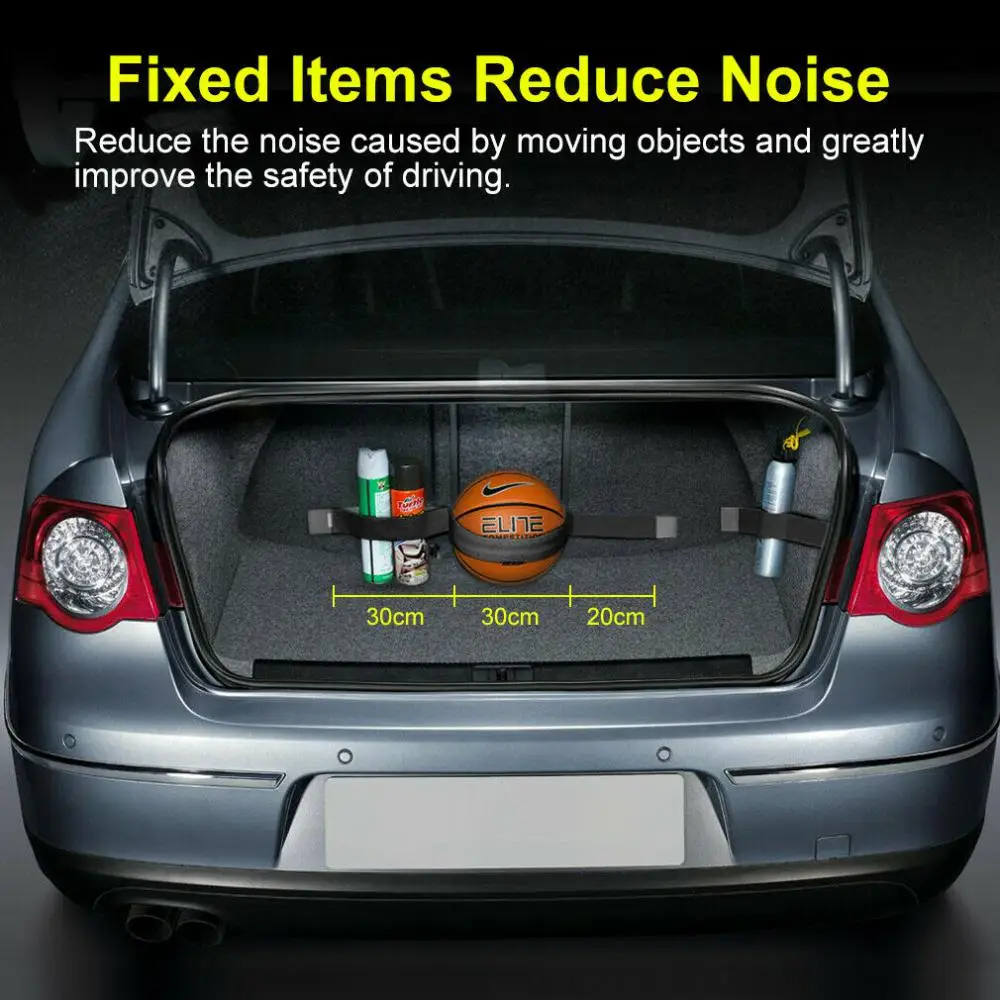 Car Trunk Organizer Trunk Organizer Trunk Storage Holder Car Storage Bag 20/40/60/80cm Car Trunk Elastic Organizing Strap Varying Lengths Strong Grip Elastic Fixing Belt Sundries Organizer