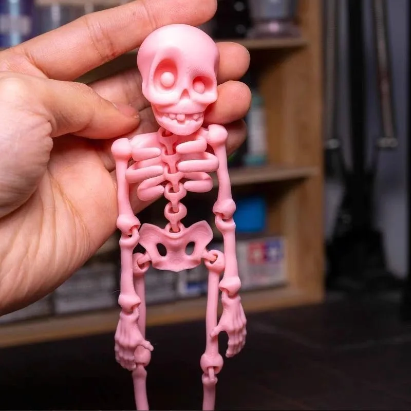 3D Printed Skeleton Human Joint Fidget Toy Rotatable Articulated Office Desktop Refrigerator Ornament Adults Kid Toy Crafts Gift
