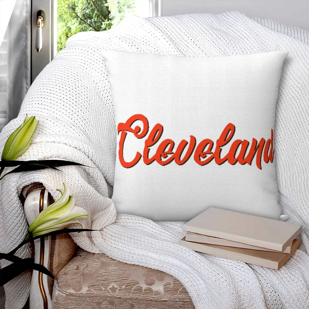 

Квадратная наволочка Cleveland, наволочка из полиэстера, удобная декоративная наволочка для дома, гостиной
