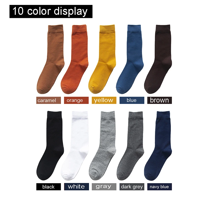 New Autumn Winter Men's Socks Cotton Long Dress Male Gifts Socks Business Casual High Quality Socks  Warm