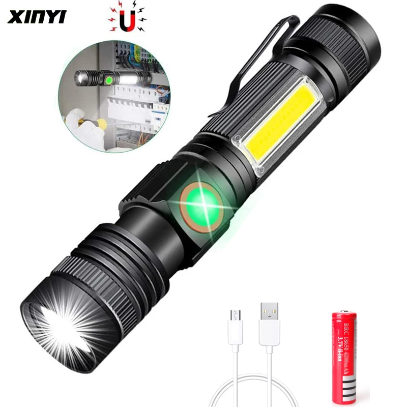 

4000LM Ultra Bright LED Flashlight USB Rechargeable led torch T6 lanterna Bicycle Light Use18650 Battery.For cycling outdoors