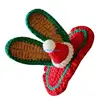 N80C Knitted Design Little Girls Hair Clip Stylish Woolen Christmas Hair Clip Trendy Christmas Hair Accessory for Kids Gift